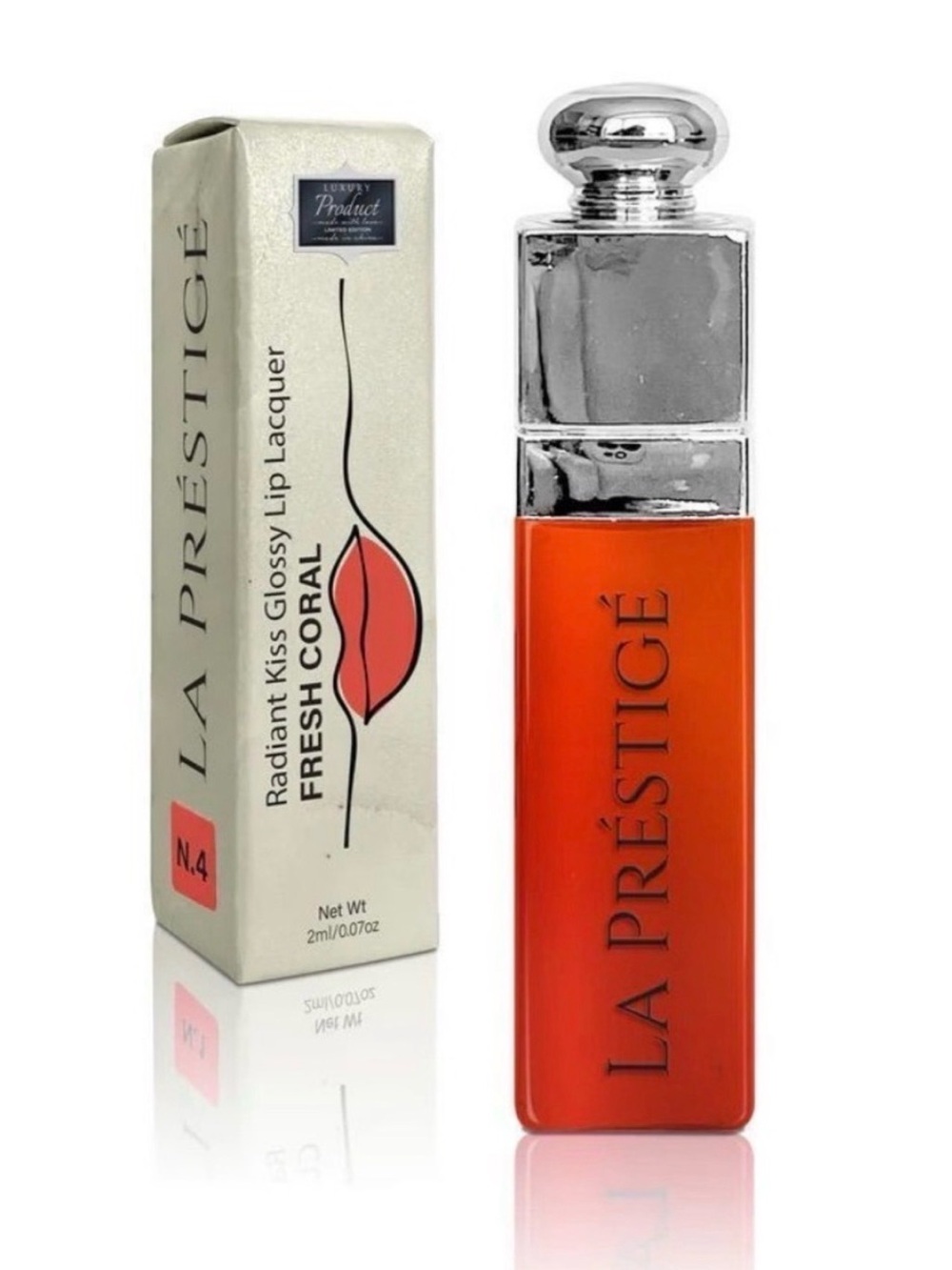 Predire LA PRESTIGE Radiant Kiss Lip Lacquer - Fresh Coral